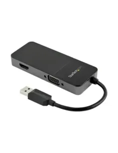 Adaptador usb tipo a a hdmi - vga startech -  macho - hembra -  negro - plata
