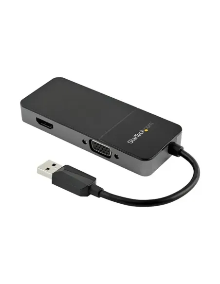Adaptador usb tipo a a hdmi - vga startech -  macho - hembra -  negro - plata