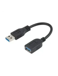 Cable usb 3.0 startech 0.15m -  macho - hembra -  negro