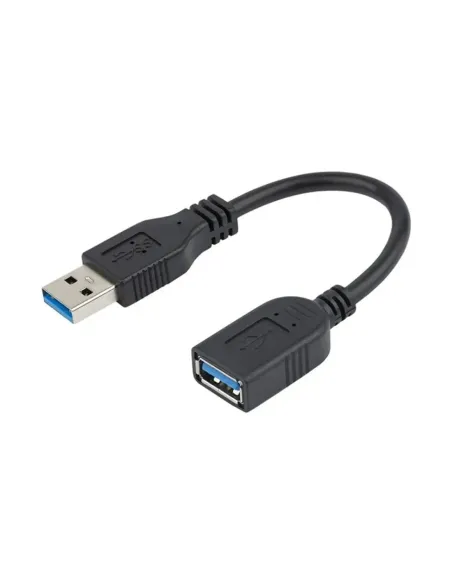 Cable usb 3.0 startech 0.15m -  macho - hembra -  negro