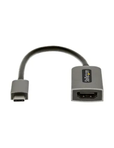 Cable usb tipo c a hdmi 4k startech 13cm -  macho - hembra -  gris