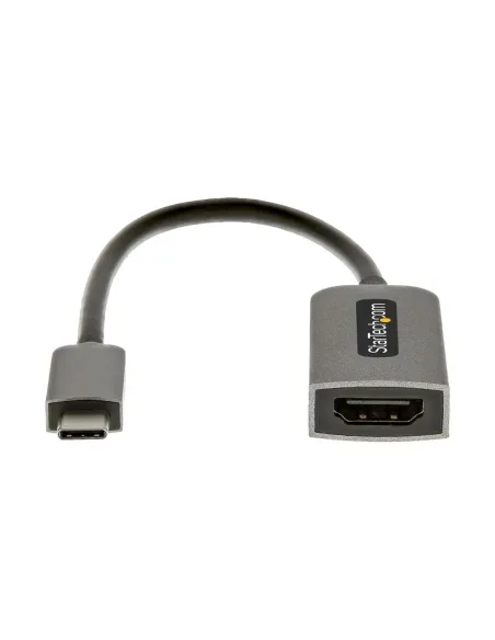 Cable usb tipo c a hdmi 4k startech 13cm -  macho - hembra -  gris