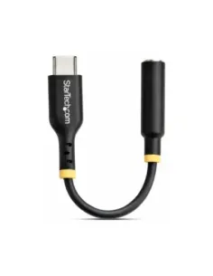 Adaptador usb tipo c a mini jack 3.5mm startech 12.7cm -  macho - hembra -  negro