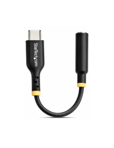 Adaptador usb tipo c a mini jack 3.5mm startech 12.7cm -  macho - hembra -  negro