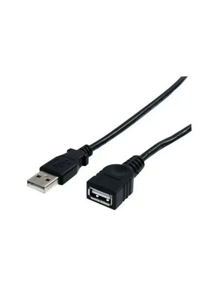 Cable usb 2.0 startech 1.8m -  macho - hembra -  negro