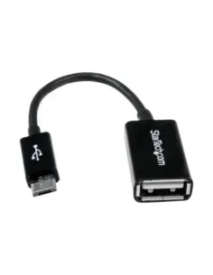 Cable micro usb tipo b a usb tipo a startech macho - hembra -  negro