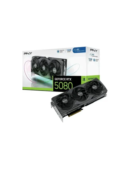 Tarjeta grafica pny geforce rtx 5080 oc 16gb ddr7 3xdp