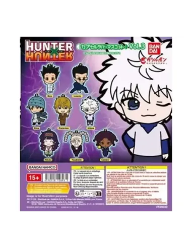 Surtido bandai gashapon hunter x hunter capsule rubber 3 40 articulos