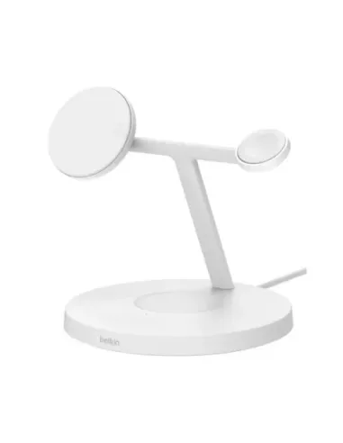 Base de carga inalambrica belkin wiz032kqwh dispositivos apple blanca