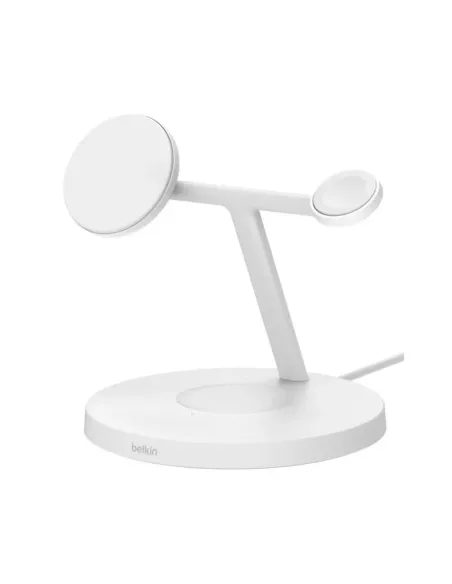 Base de carga inalambrica belkin wiz032kqwh dispositivos apple blanca