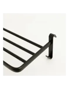 Yoevu repisa negra con ganchos compatible con toalleros electricos yoevu