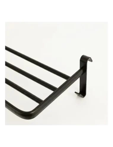 Yoevu repisa negra con ganchos compatible con toalleros electricos yoevu