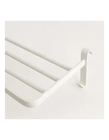 Yoevu repisa blanca con ganchos compatible con toalleros electricos yoevu