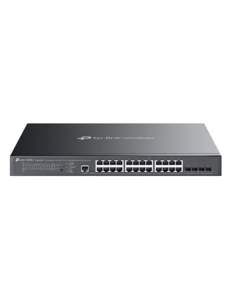 TP-Link Omada SG3428XMPP switch Gestionado L2+ Gigabit Ethernet (10 100 1000) Energía sobre Ethernet (PoE) 1U Negro