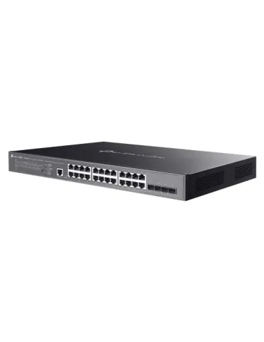 TP-Link Omada SG3428XMPP switch Gestionado L2+ Gigabit Ethernet (10 100 1000) Energía sobre Ethernet (PoE) 1U Negro