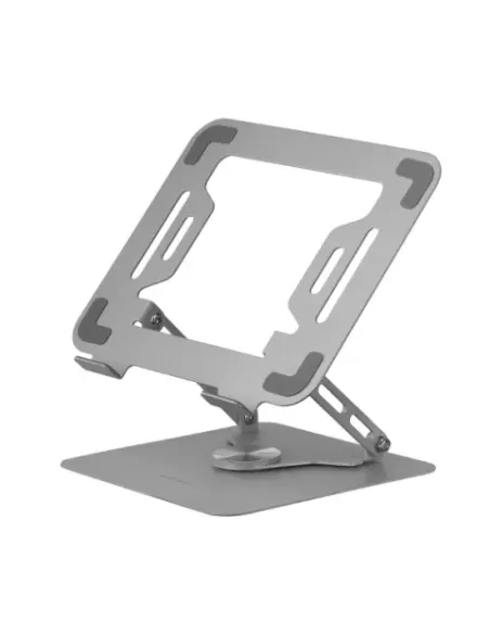 Mars Gaming MA-RSN, Soporte para Portátiles y Tablets hasta 17", Ajuste en Altura + Inclinación + Rotación 360º, Stand