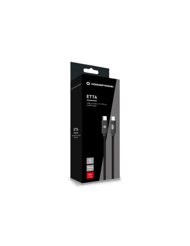 Conceptronic ETTA02B20 cable USB USB 3.2 Gen 2 (3.1 Gen 2) 2 m USB C 20 Gbit s 100 W Negro