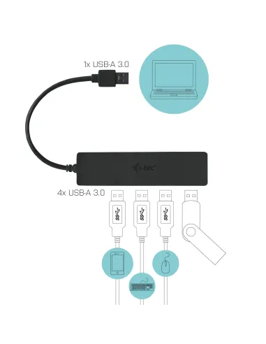 i-tec Advance USB 3.0 Slim Passive HUB 4 Port