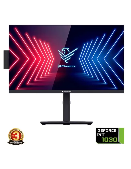 Ordenador pc all in one aio phoenix unity 1030g 24pulgadas fhd - intel i3 10105 nvidia gtx 1030 - 8gb ddr4 crucial - 480 gb ssd