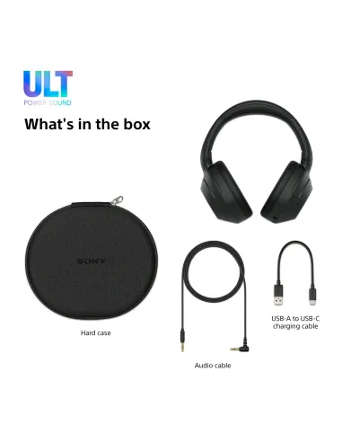 Sony WHULT900NB auricular y casco Auriculares Inalámbrico y alámbrico Diadema Llamadas Música Bluetooth Negro