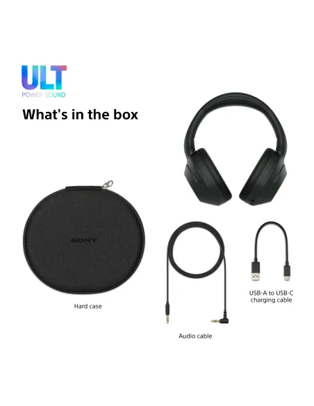 Sony WHULT900NB auricular y casco Auriculares Inalámbrico y alámbrico Diadema Llamadas Música Bluetooth Negro