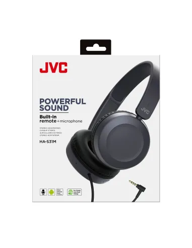 JVC HA-S31M-A Auriculares Alámbrico Diadema Llamadas Música Azul