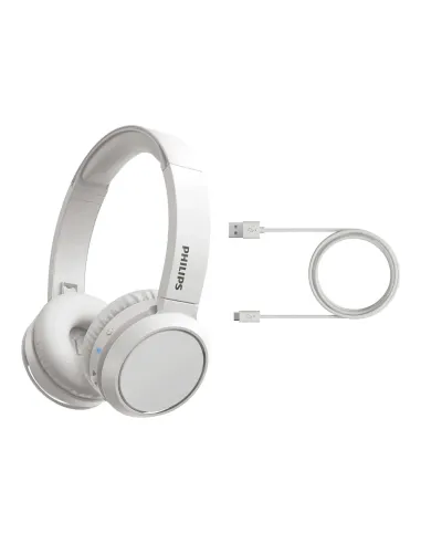 Philips 4000 series TAH4205WT 00 auricular y casco Auriculares Inalámbrico Diadema Llamadas Música USB Tipo C Bluetooth Blanco