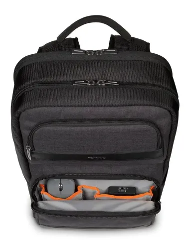 Targus CitySmart mochila Mochila informal Negro, Gris Imitación piel, Poliuretano (PU)