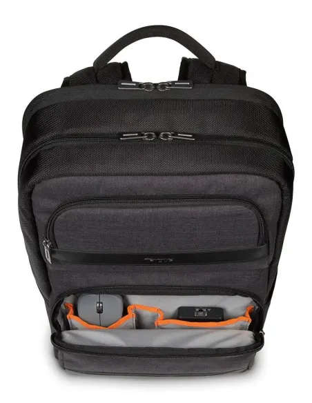 Targus CitySmart mochila Mochila informal Negro, Gris Imitación piel, Poliuretano (PU)