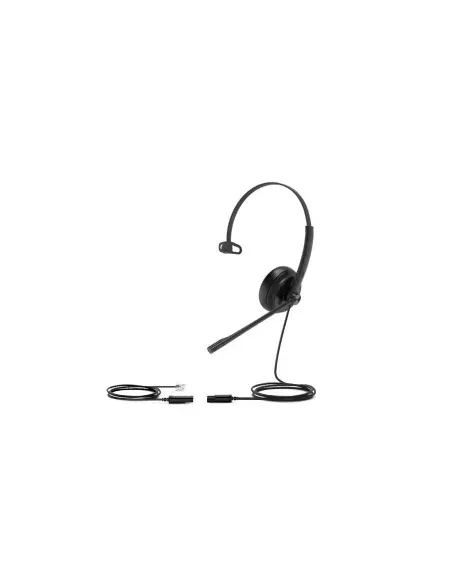 Yealink YHS34 Lite Mono Auriculares Alámbrico Diadema Oficina Centro de llamadas Negro
