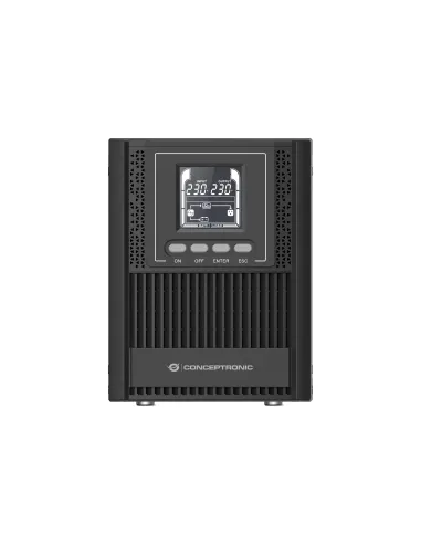 Conceptronic ZEUS52ES1K sistema de alimentación ininterrumpida (UPS) Doble conversión (en línea) 1 kVA 900 W 3 salidas AC