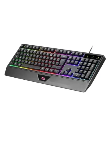 Mars Gaming MCP124, Combo Gaming 3en1, Teclado Ergonómico H-Mech LED RGB, Ratón RGB 3200DPI Switches HUANO, Alfombrilla