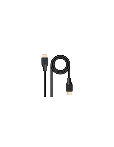Cable HDMI 2.0 4K CCS Nanocable 10.15.3900/ HDMI Macho - HDMI Macho/ 50cm/ Negro