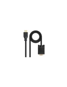Cable Conversor Nanocable 10.15.4602/ VGA Macho - HDMI 8K Macho/ 1.8m/ Negro