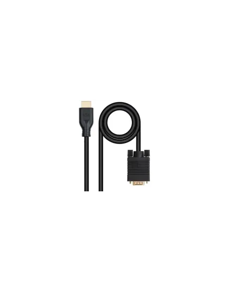 Cable Conversor Nanocable 10.15.4602/ VGA Macho - HDMI 8K Macho/ 1.8m/ Negro