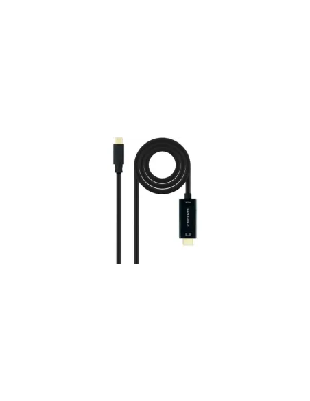 Cable Conversor Nanocable 10.15.5135/ USB Tipo-C Macho - HDMI Macho/ 5m/ Negro