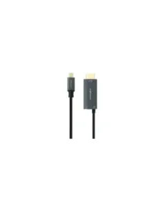 Cable Conversor Nanocable 10.15.5182/ USB Tipo-C Macho - HDMI 8K Macho/ USB Tipo-C Hembra/ Hasta 100W/ 1.8m/ Negro