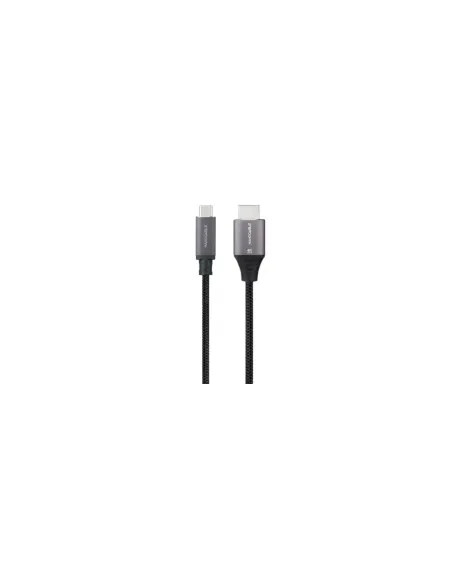 Cable Conversor Nanocable 10.15.5262/ USB Tipo-C Macho - HDMI Macho/ 1.8m/ Negro