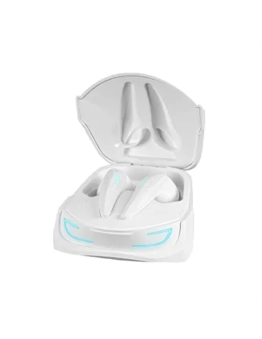 Mars Gaming MHI-ULTRA Blanco Auriculares Inalámbricos TWS RGB Flow Bluetooth 5.3 Triple Cancelación Ruido 24H Batería