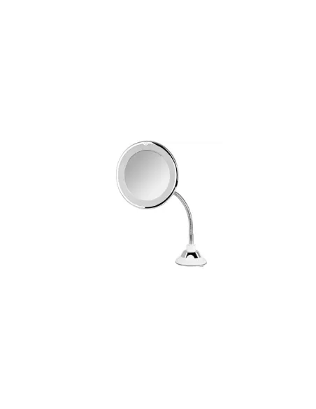 Espejo Cosmético de Pared con Luz Orbegozo ESP 1020/ Telescópico/ Ø17cm