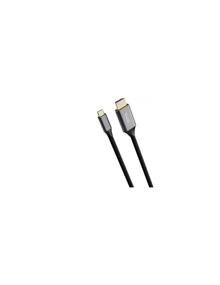 Cable Conversor HDMI 4K Trust CALYX/ USB Tipo-C Macho - HDMI Macho/ 2m/ Gris