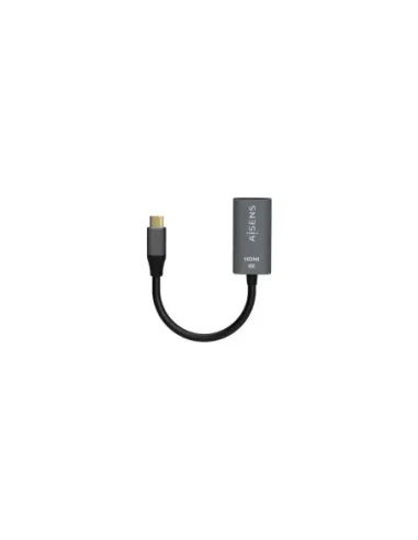 Conversor HDMI 4K 60Hz Aisens A109-0683/ HDMI Hembra - USB Tipo-C Macho/ 15cm/ Gris