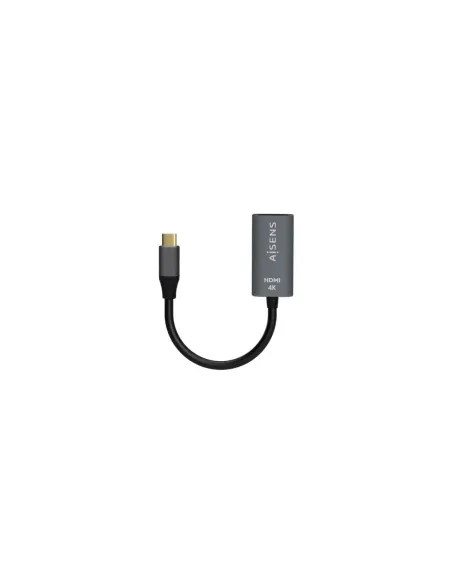 Conversor HDMI 4K 60Hz Aisens A109-0683/ HDMI Hembra - USB Tipo-C Macho/ 15cm/ Gris