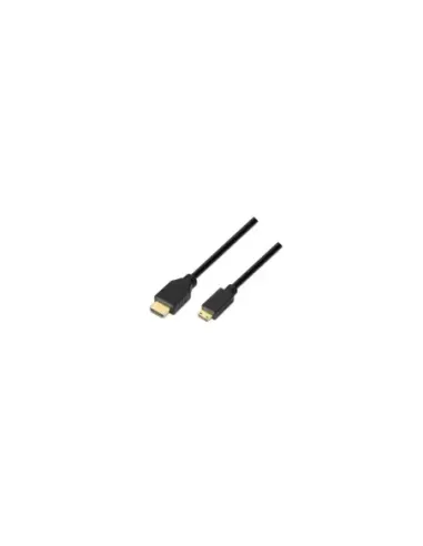 Cable HDMI Aisens A119-0115/ HDMI Macho - Mini HDMI Macho/ Hasta 10W/ 720Mbps/ 3m/ Negro