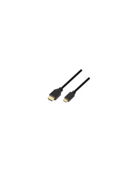 Cable HDMI Aisens A119-0115/ HDMI Macho - Mini HDMI Macho/ Hasta 10W/ 720Mbps/ 3m/ Negro