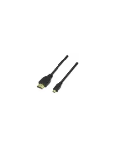 Cable Micro HDMI Aisens A119-0116/ HDMI Macho - Micro HDMI Macho/ Hasta 10W/ 720Mbps/ 80cm/ Negro