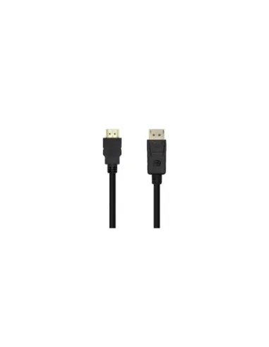 Cable Conversor Aisens A125-0460/ Displayport Macho - HDMI Macho/ Hasta 5W/ 2300Mbps/ 3m/ Negro