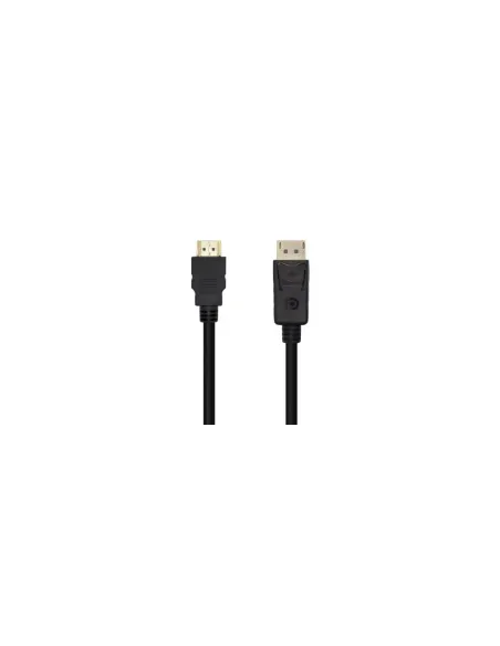 Cable Conversor Aisens A125-0461/ DisplayPort Macho - HDMI Macho/ Hasta 5W/ 2300Mbps/ 5m/ Negro