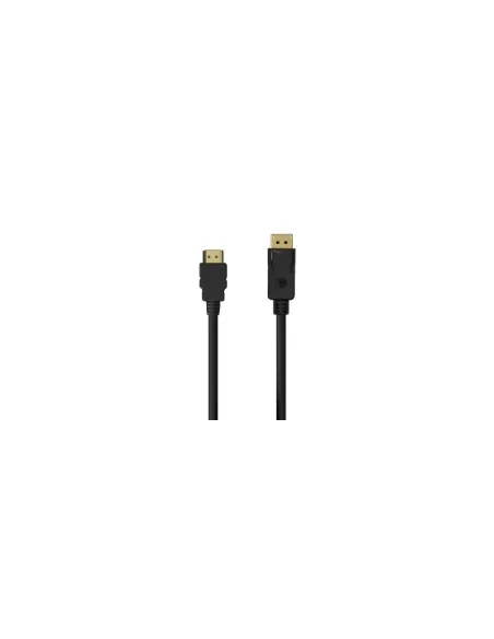Cable Conversor Aisens A125-0550/ Displayport Macho - HDMI Macho/ Hasta 5W/ 2300Mbps/ 50cm/ Negro