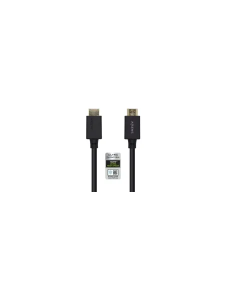 Cable HDMI 2.1 8K Aisens A150-0420/ HDMI Macho - HDMI Macho/ 50cm/ Certificado/ Negro